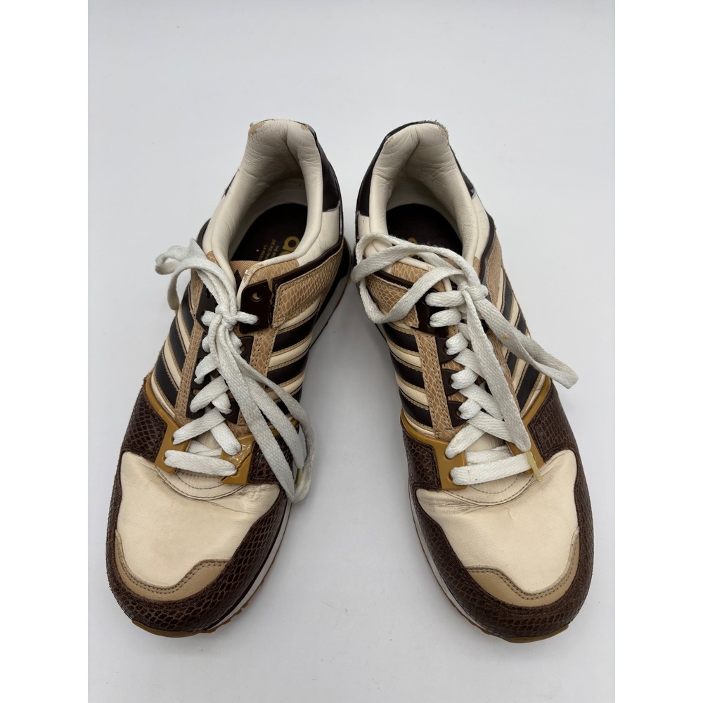 Adidas ZX 8000 Mens 8.5 Brown Snakeskin Animal Print Retro Sneakers SA2-2 - Picture 6 of 8